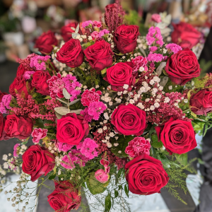 Bouquet roses Rouges et Roses