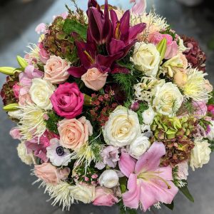 Coussin camaïeu de rose