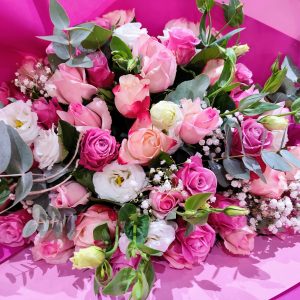 Bouquet de roses dégradé