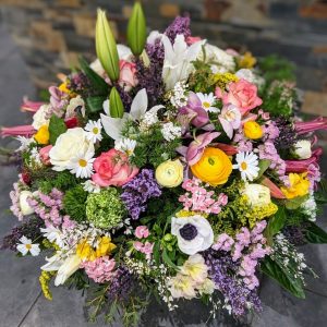 Coussin de Fleurs tons Pastel