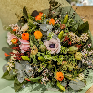 Bouquet orange vert