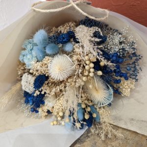Bouquet de fleurs séchées Bleu