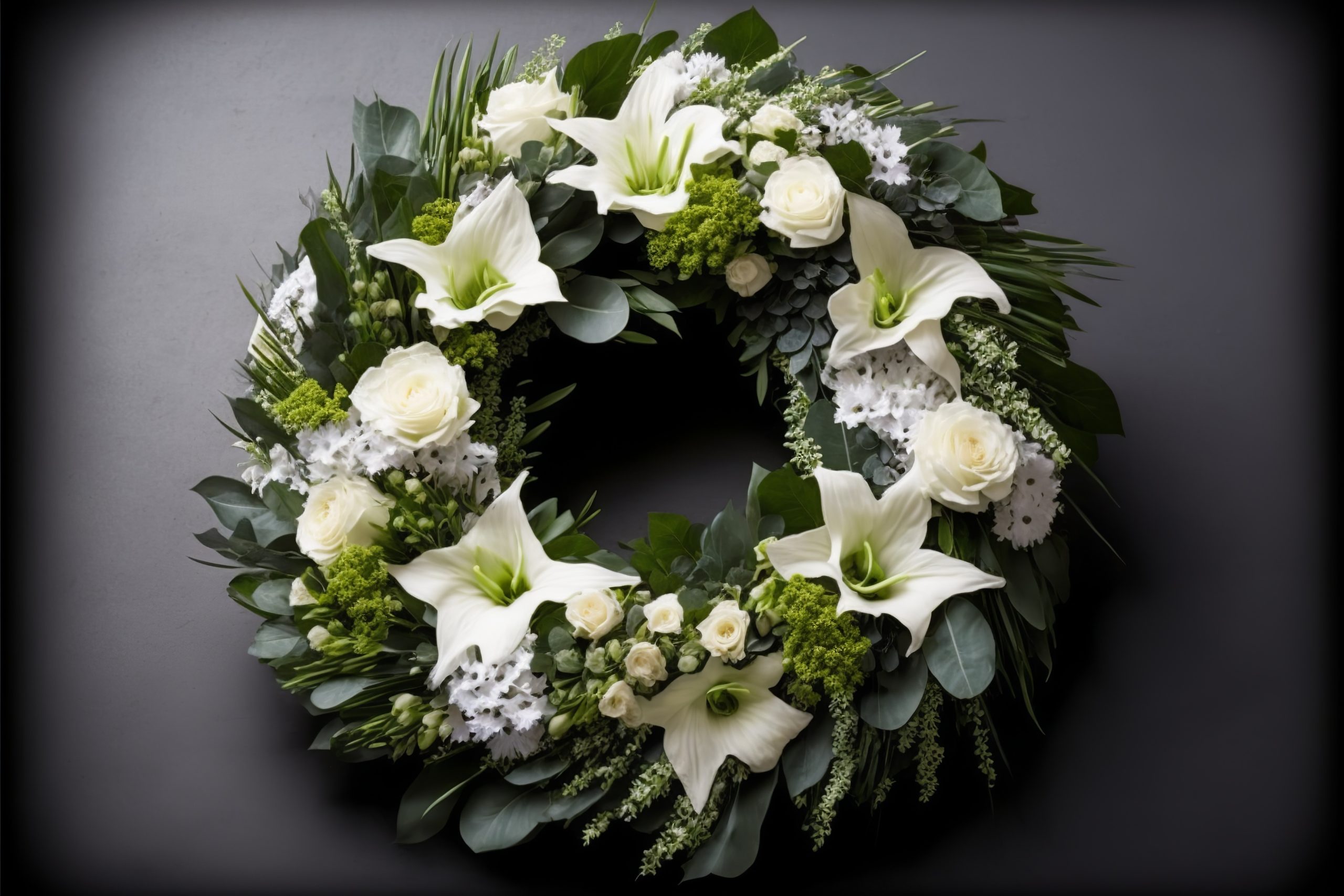 couronne fleurs tombe le jasmin blanc cagnes